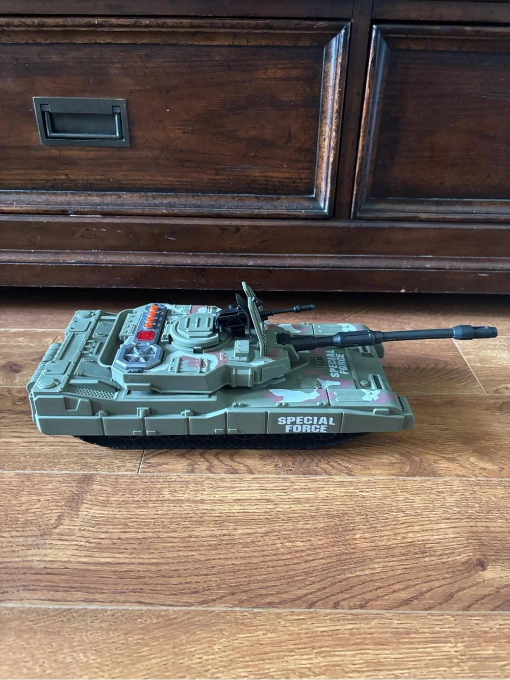 Green Camo Toy Tank - Kids Military Play